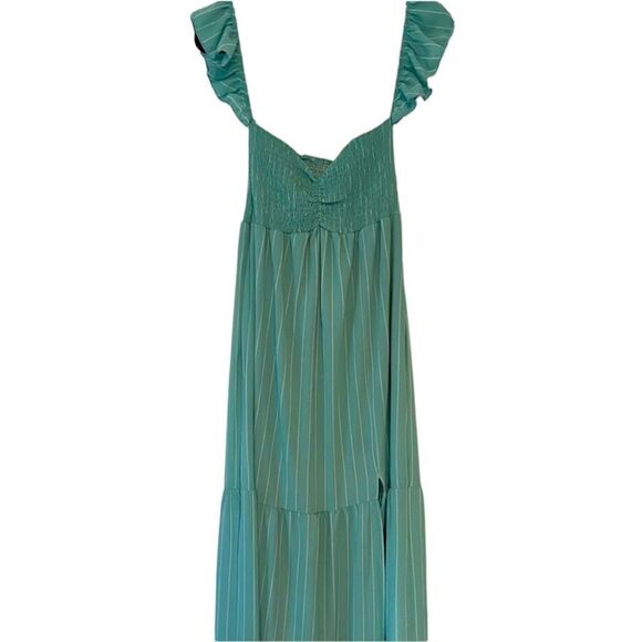 ✨ Red Dress Boutique ABOVE AVERAGE AQUA STRIPE MAXI DRESS✨ - Picture 7 of 11